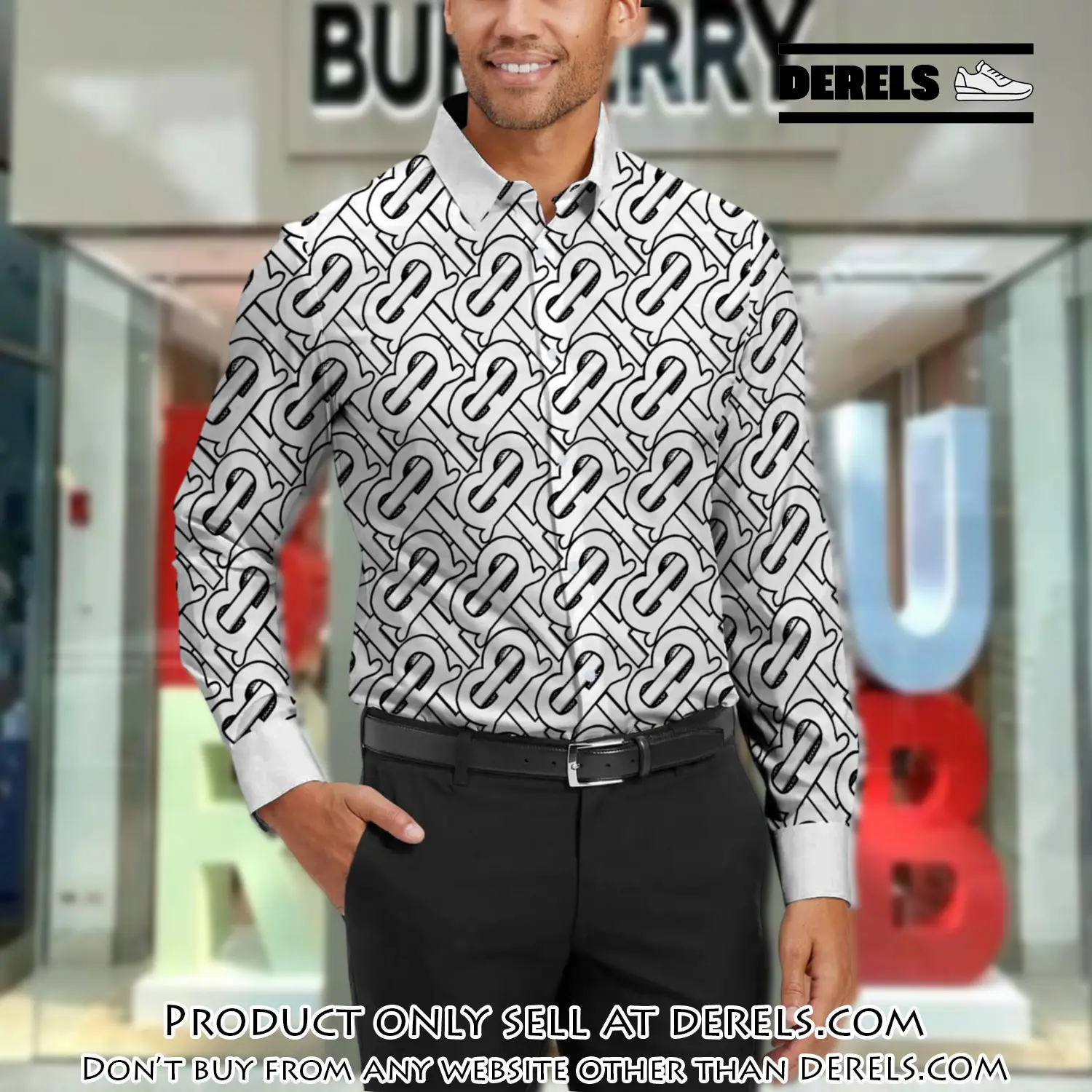 Burberry long sleeves button down shirt for elegant men lsb1015 dr3037964